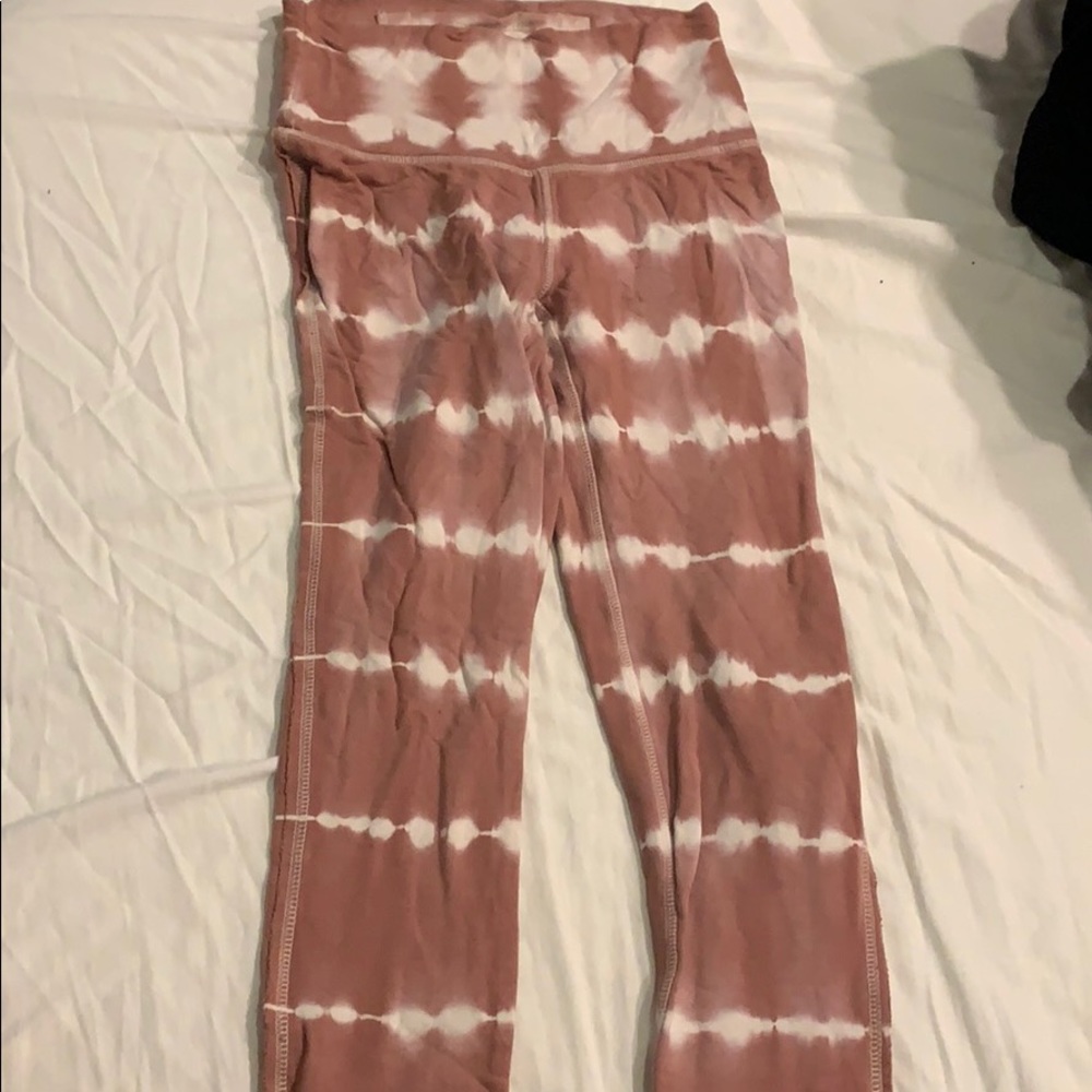 Mauve pink free people workout leggings